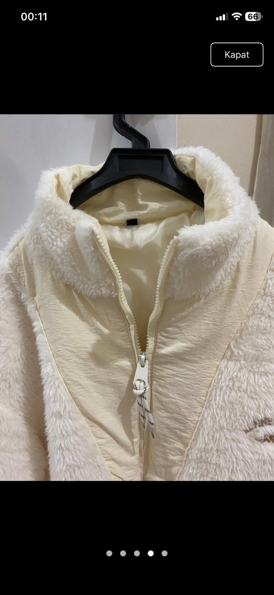 Yumuşak Kürklü Kadın Ceket - Görsel 3