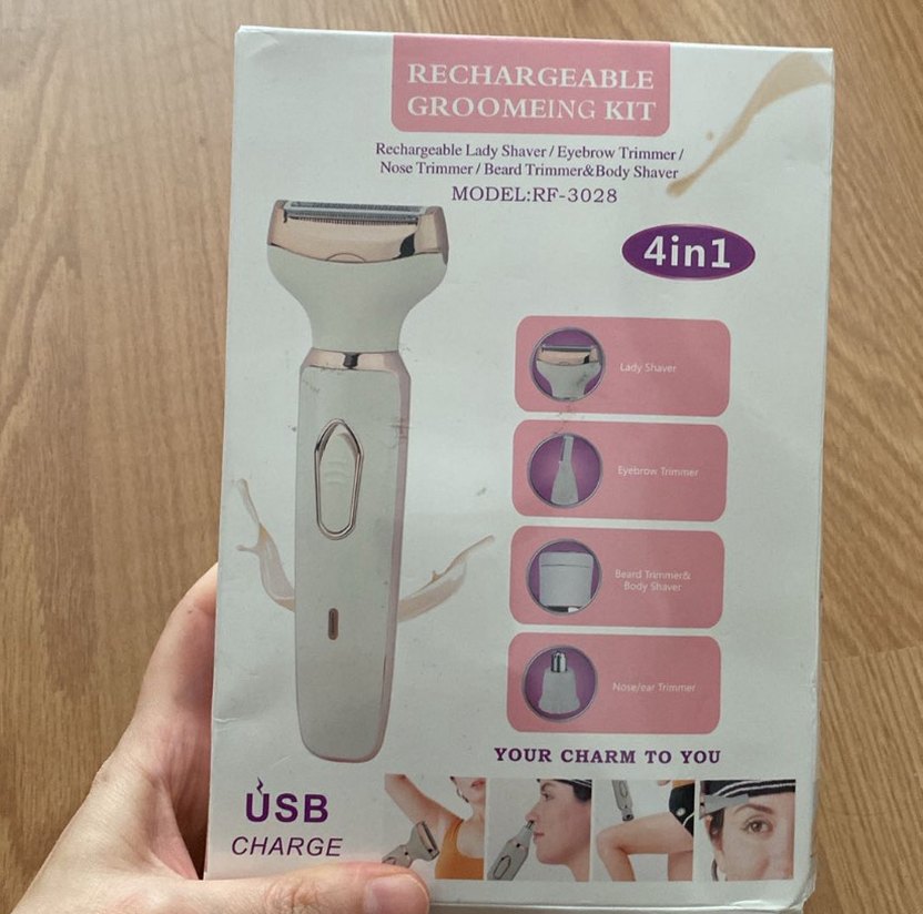 4'ü 1 Arada Şarjlı Kadın Tıraş Makinesi - Görsel 2