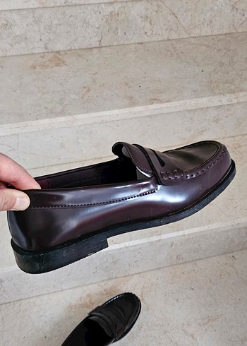 Hm Klasik kadın Kemerli Loafer - Görsel 5