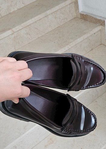 Hm Klasik kadın Kemerli Loafer - Görsel 7