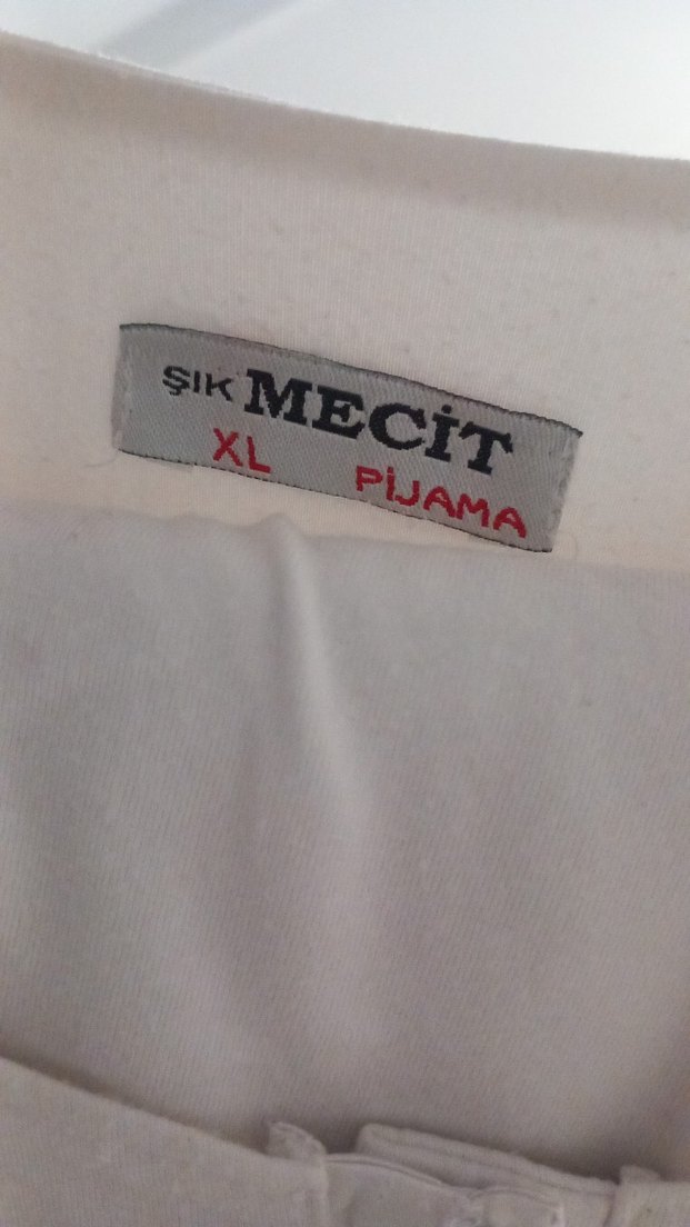 Beyaz Nakışlı Uzun Kollu Kadın Sabahlık veya loğusa takımı - Görsel 2