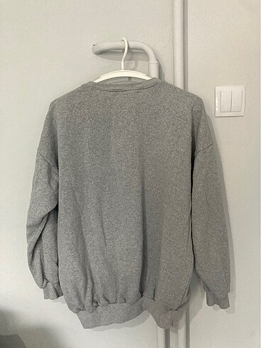l/xl Beden Gri Sweatshirt Oversize