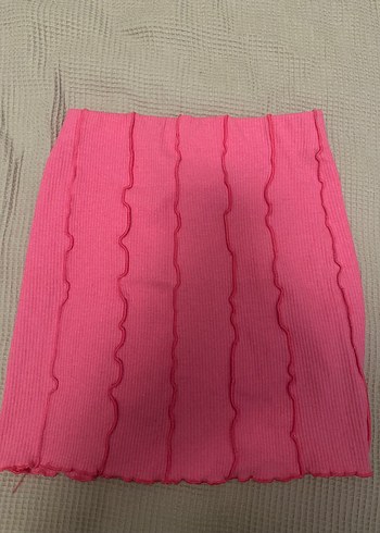 s Beden bershka Pembe vücuda oturan Mini Etek