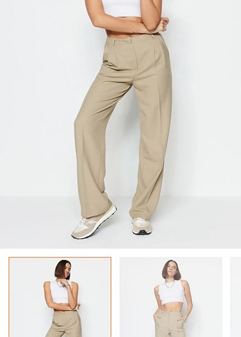Trendyolmilla Vizon Kumaş Pantolon