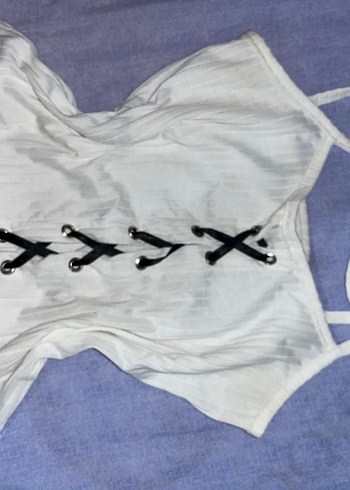 y2k korse desenli crop