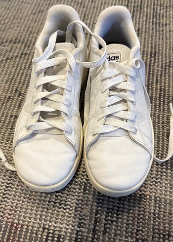 Orijinal Adidas Beyaz Bağcıklı Spor Ayakkabı