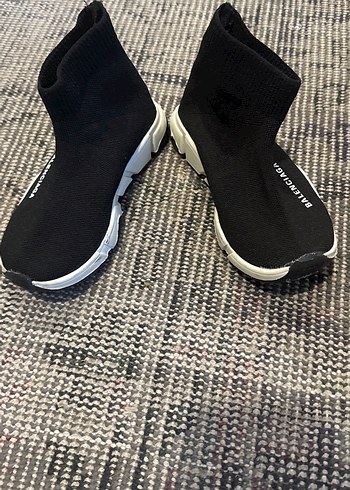 Diğer Balenciaga Siyah Örgü Stiletto Topuklu Spor Ayakkabı