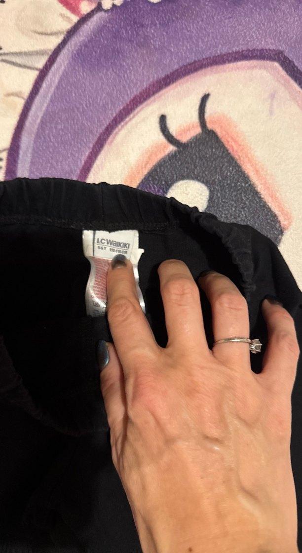 Kız Çocuk Siyah Baskılı Tayt Unicorn Desenli - Görsel 2