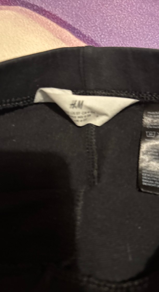 Kız Çocuk Siyah Süet Dar Kesim Tayt - Görsel 4