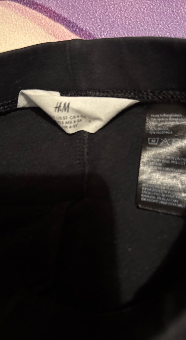 Kız Çocuk Siyah Süet Dar Kesim Tayt - Görsel 3