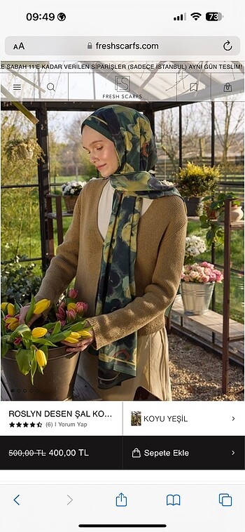Beden çeşitli Renk Fresh scarf şal