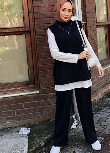 3lü takım siyah