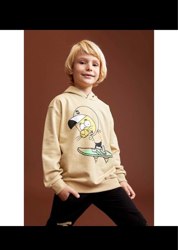 Defacto kral şakir sweatshirt - Görsel 4