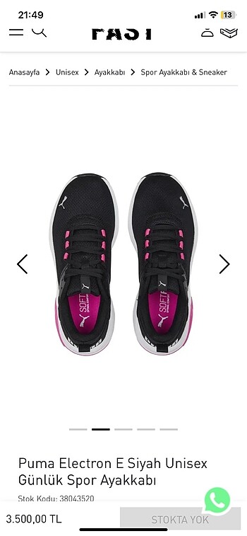 Puma spor ayakkabı
