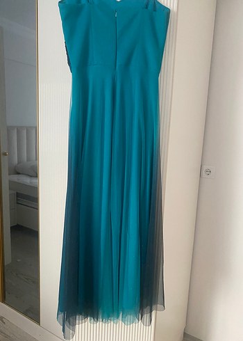 Tül simli abiye - Görsel 2