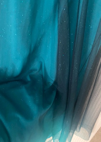 Tül simli abiye - Görsel 9