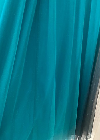 Tül simli abiye - Görsel 10