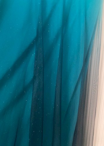 Tül simli abiye - Görsel 8