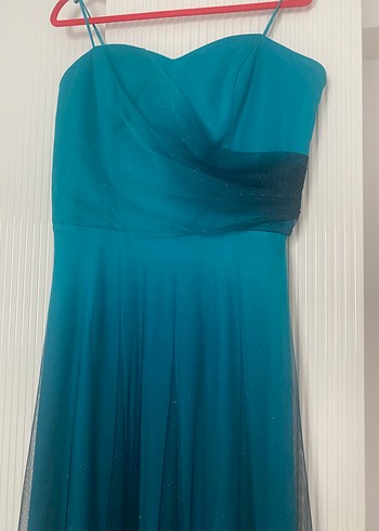 Tül simli abiye - Görsel 3