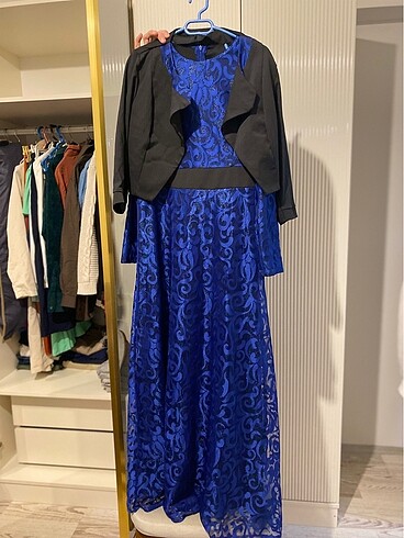 Güpürlü Gece elbisesi - Görsel 4