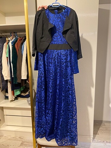 Güpürlü Gece elbisesi - Görsel 5