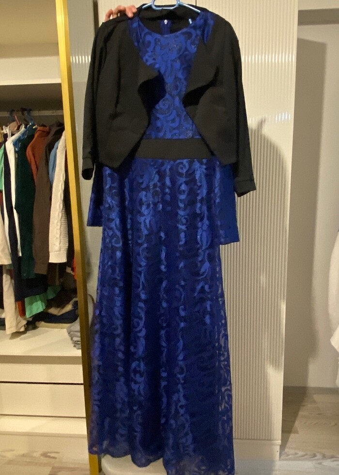 Güpürlü Gece elbisesi - Görsel 2