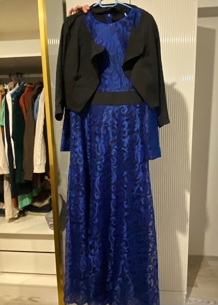 Güpürlü Gece elbisesi - Görsel 3