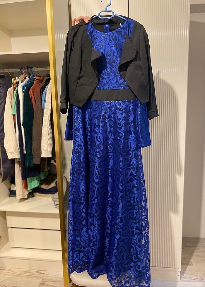 Güpürlü Gece elbisesi - Görsel 4