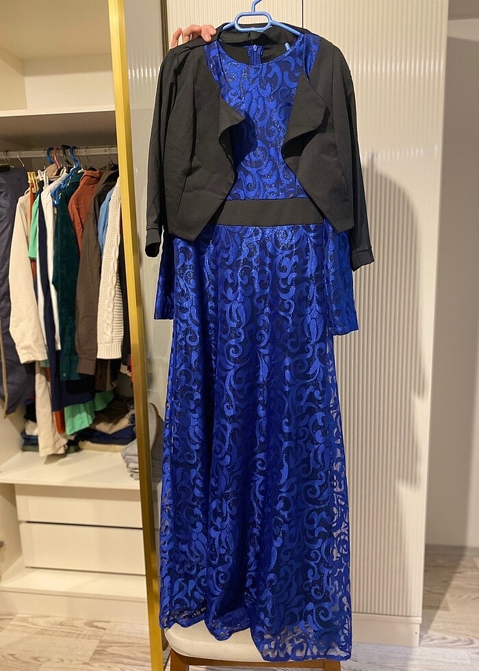 Güpürlü Gece elbisesi - Görsel 5