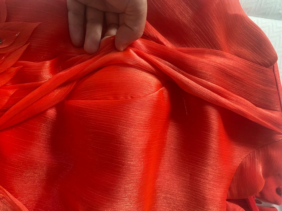 Janjan Tesettür Abiye Nar çiçeği rengi - Görsel 5