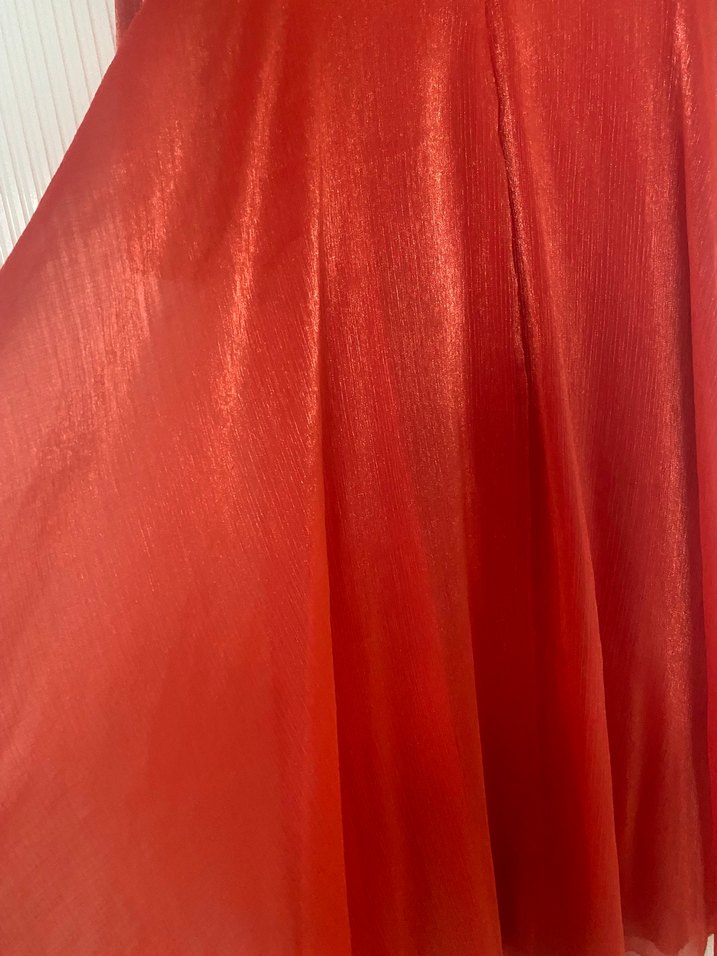 Janjan Tesettür Abiye Nar çiçeği rengi - Görsel 3