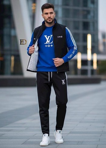 İLAN NO K E 37 H 210 ERKEK LOUİS VUITTON 3 LÜ TAKIMLAR - Görsel 2