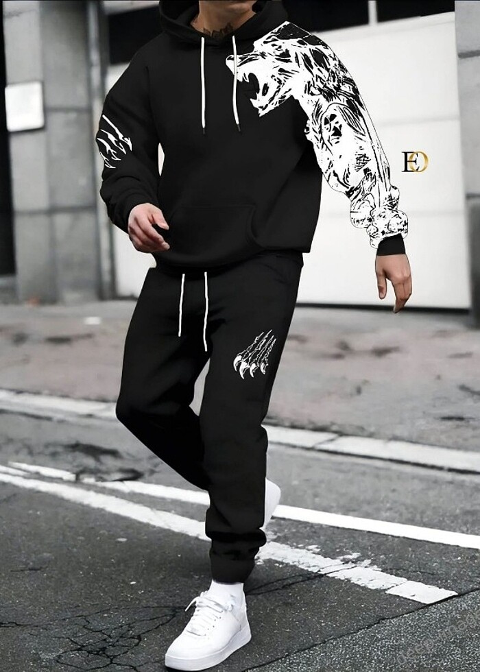 İLAN NO K E 12H ERKEK 3-İPLİK KUMAŞ İKİLİ TAKIMLAR S M L XL XXL - Görsel 3