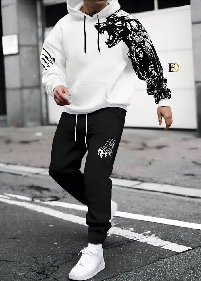 İLAN NO K E 12H ERKEK 3-İPLİK KUMAŞ İKİLİ TAKIMLAR S M L XL XXL - Görsel 4