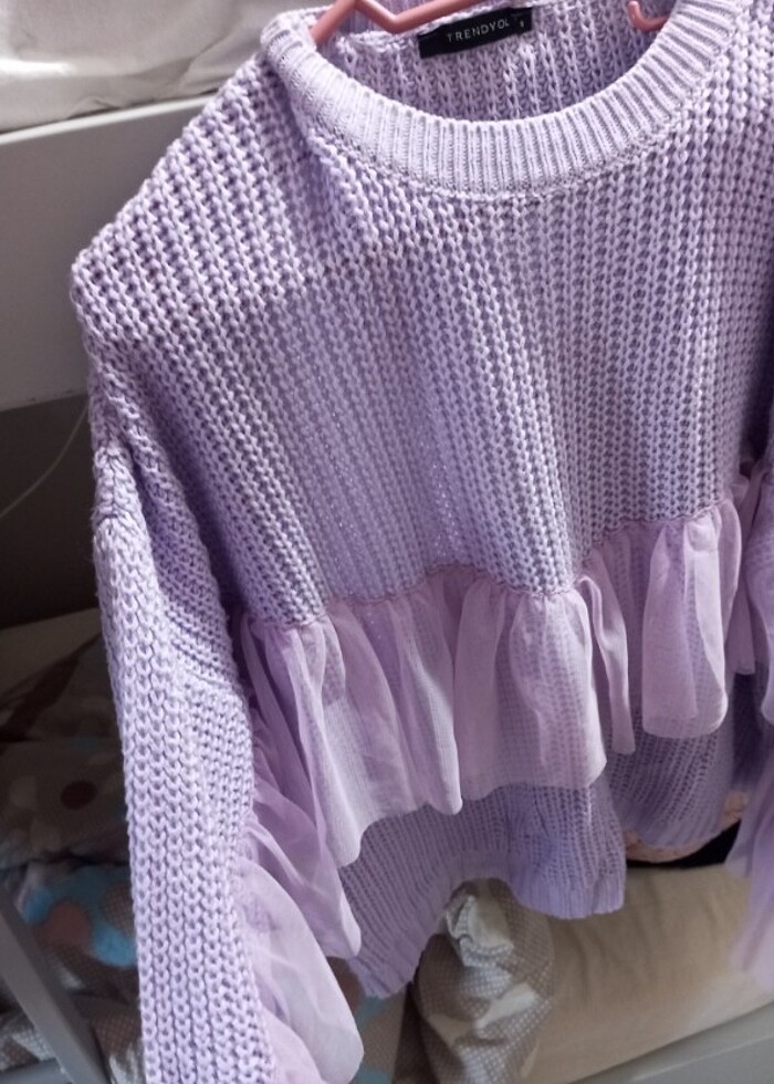 Tüllü kazak - Görsel 2