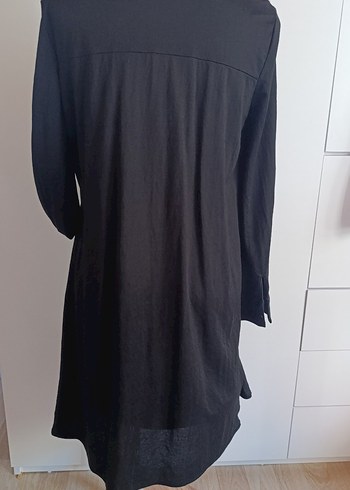 Zara Siyah Gömlek Elbise. - Görsel 8