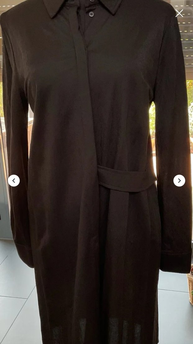 Zara Siyah Gömlek Elbise. - Görsel 2