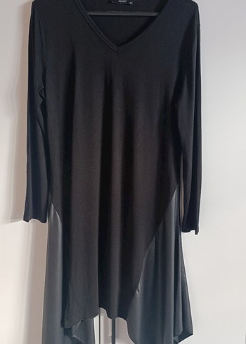 Jarin Marka,Siyah Uzun Kollu Asimetrik Kesim Elbise - Görsel 9