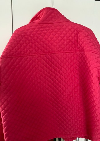 m Beden pembe Renk Trendyol Pembe Kapitone Fermuarlı Kadın Mont