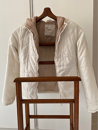 Pull&Bear beyaz şişme basic mont