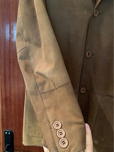 l Beden camel Renk Polo Garage gerçek deri erkek ceket