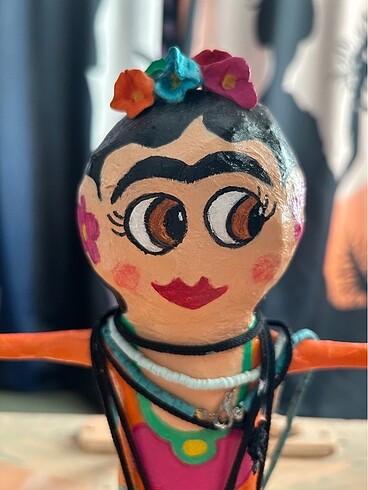 Tasarımcı Frida Kahlo takı standı, dekoratif obje