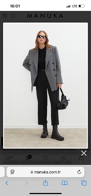 Zara Manuka gri blazer