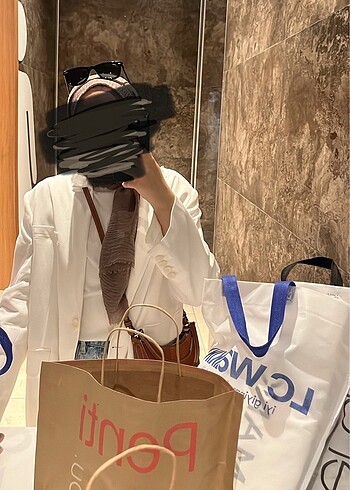 s Beden beyaz Renk MANUKA OVERSIZE NATUREL BLAZER CEKET EKRU
