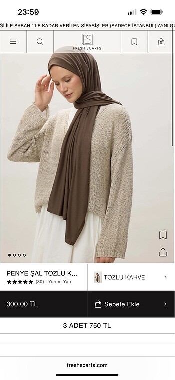 Fresh penye şal
 - Görsel 5