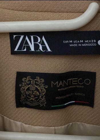 Düğmeli Camel Rengi Kaban - Görsel 4