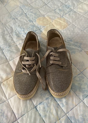 Gri Erkek Espadril Ayakkabı Velcro Detaylı - Görsel 4