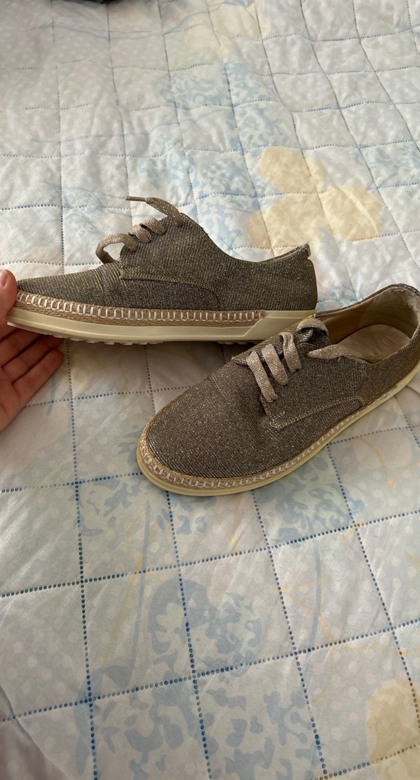 Gri Erkek Espadril Ayakkabı Velcro Detaylı - Görsel 3