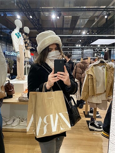 Bershka Bershka krem şapka