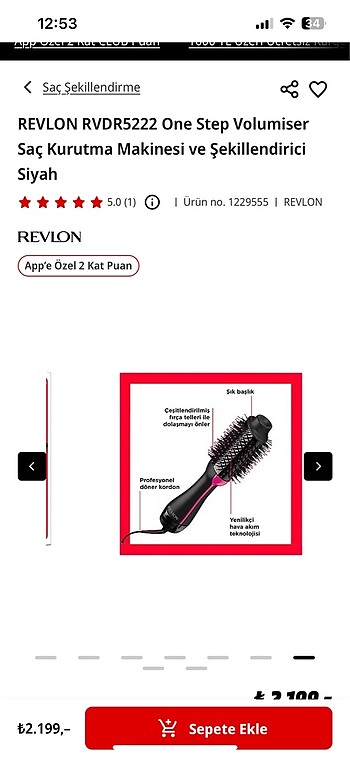 Beden Revlon saç şekillendirici